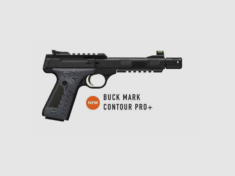 BUCK MARK CONTOUR PRO+ COMPS 5.9 G10 22LR semi-automatic pistol available immediately +20€ nationwide shipping