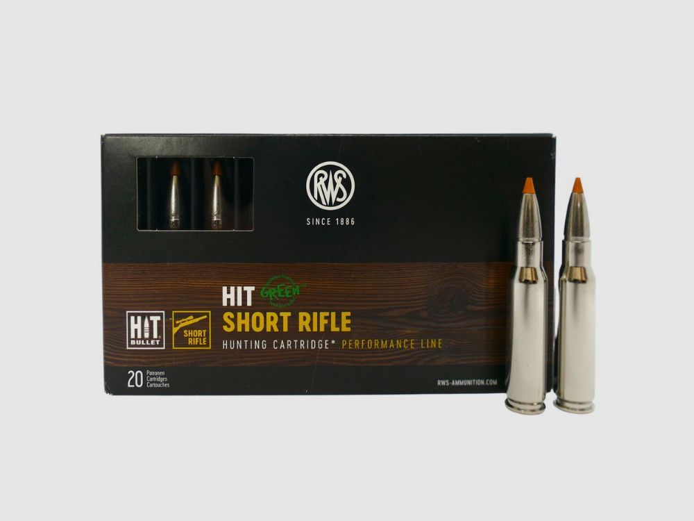 RWS .308Win HIT Short Barrel 9,7g/150grs Büchsenpatronen Bleifrei