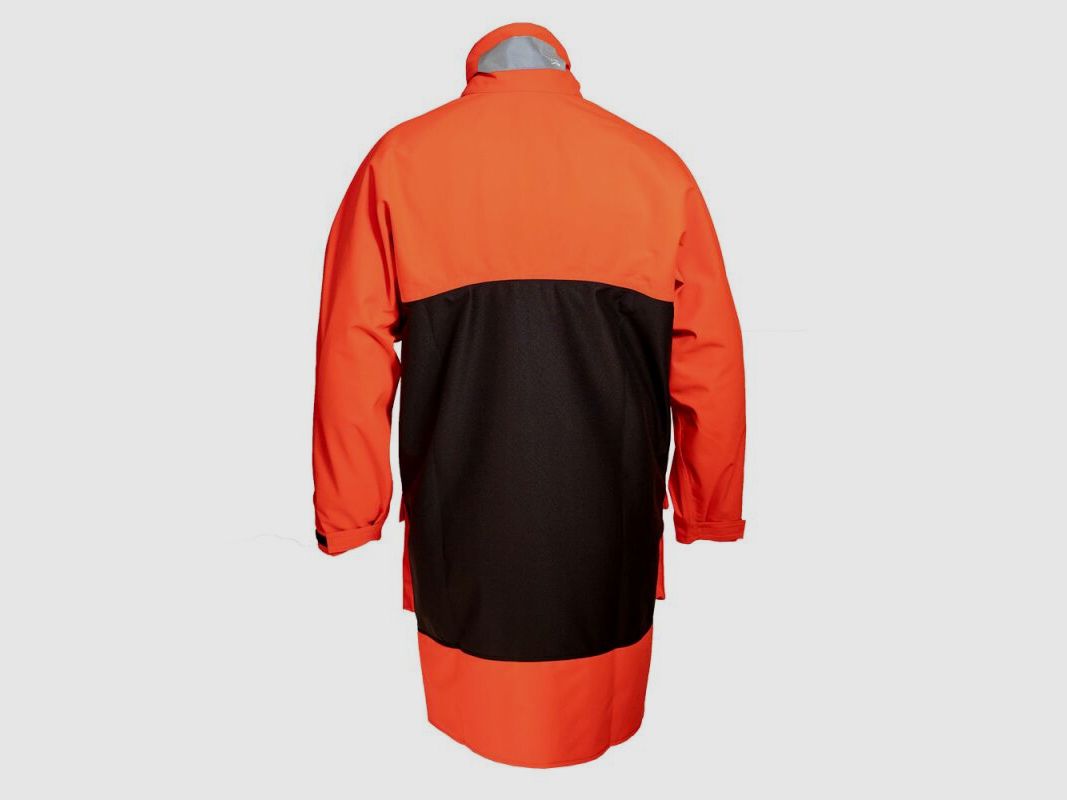 Kruedener Hundeführer-/ Durchgehjacke warnrot/braun