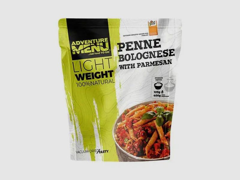 Adventure Menu Adventure Menu Lightweight Big Penne Bolognesesauce und Parmesan