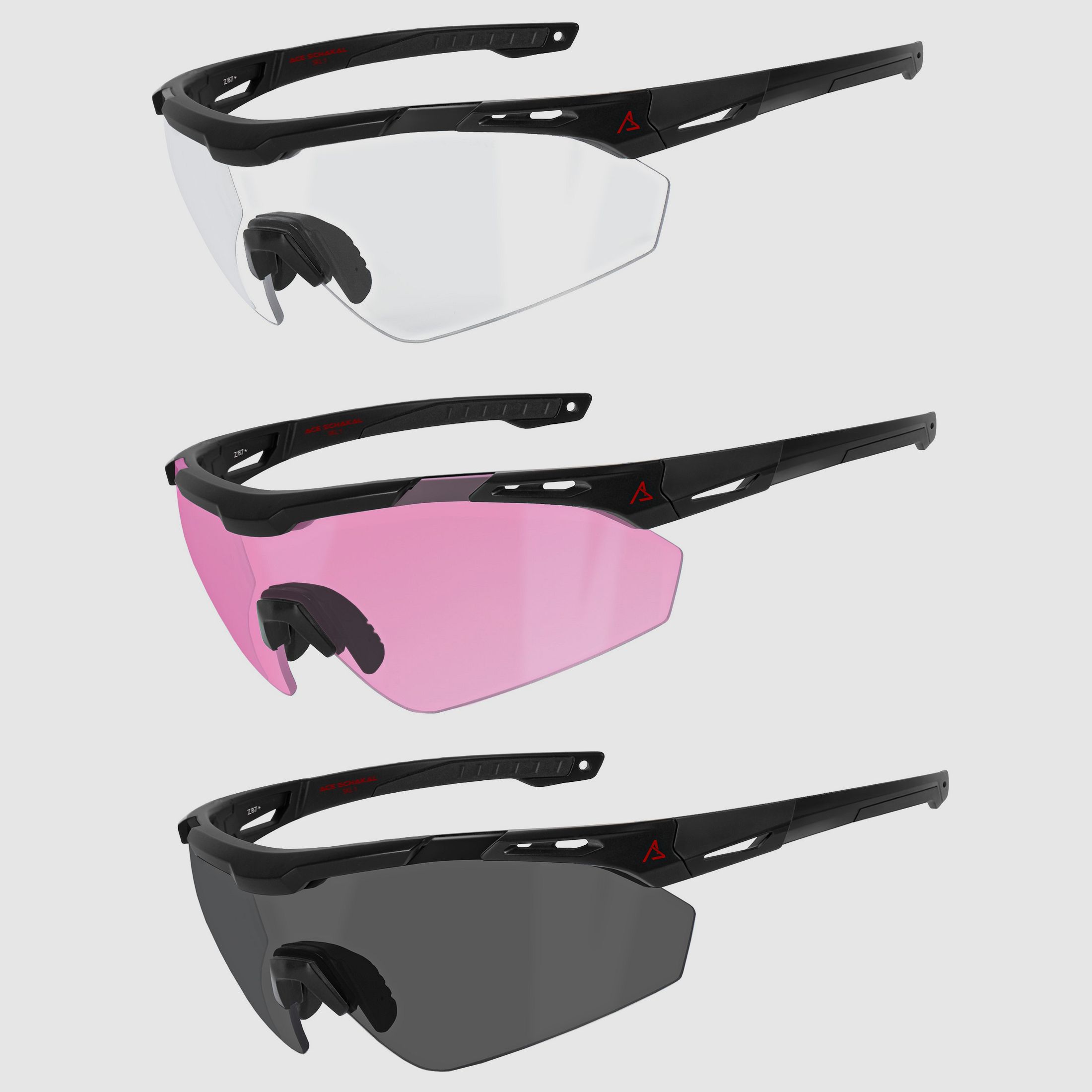 Ace Schakal Schutzbrille mit Linsenset Yellow, Clear, Grey SKL-1, Bild 2 von 9