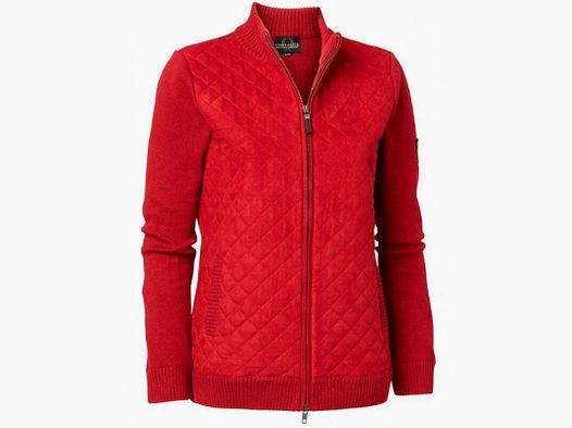 Chevalier Damen Cardigan Grace Quilt Rot L