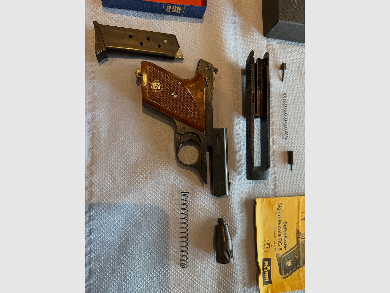 Röhm RG 8 – Schreckschusspistole im Kaliber 8mm (PTB 412)