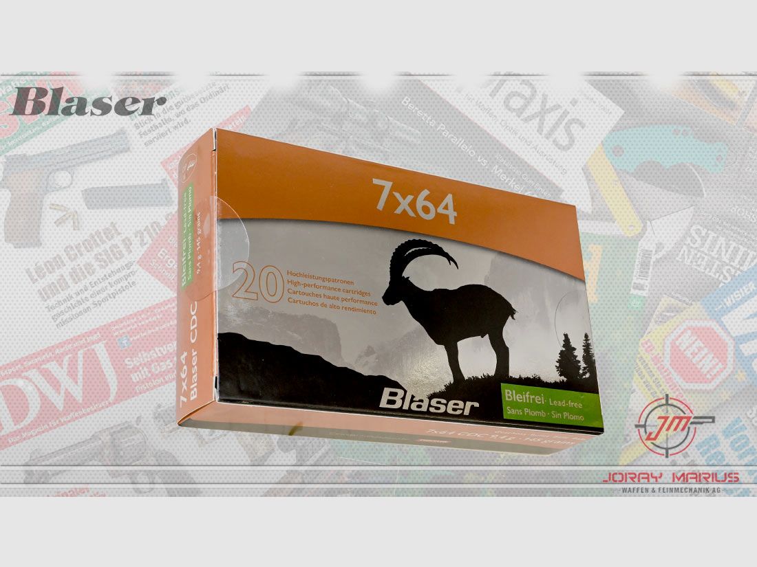 7×64 Blaser 9,4g 145gr CDC Loodvrij