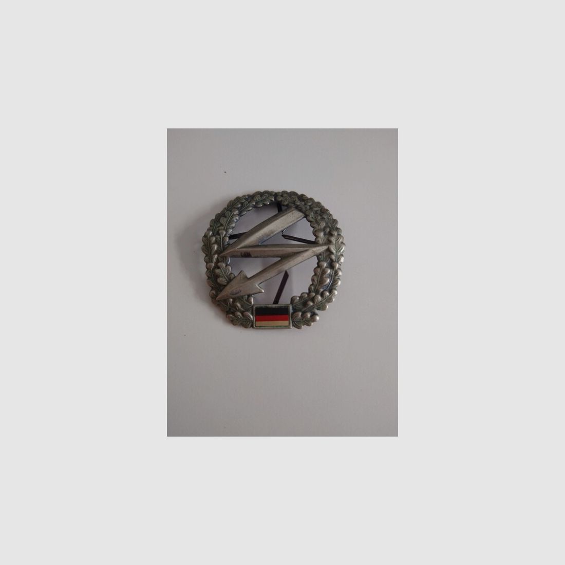 Bundeswehr Barettabzeichen Fernmeldetruppe Metall Militaria