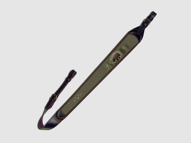 WILD ZONE SLING FOR RIFLE IN LEATHER 98CM