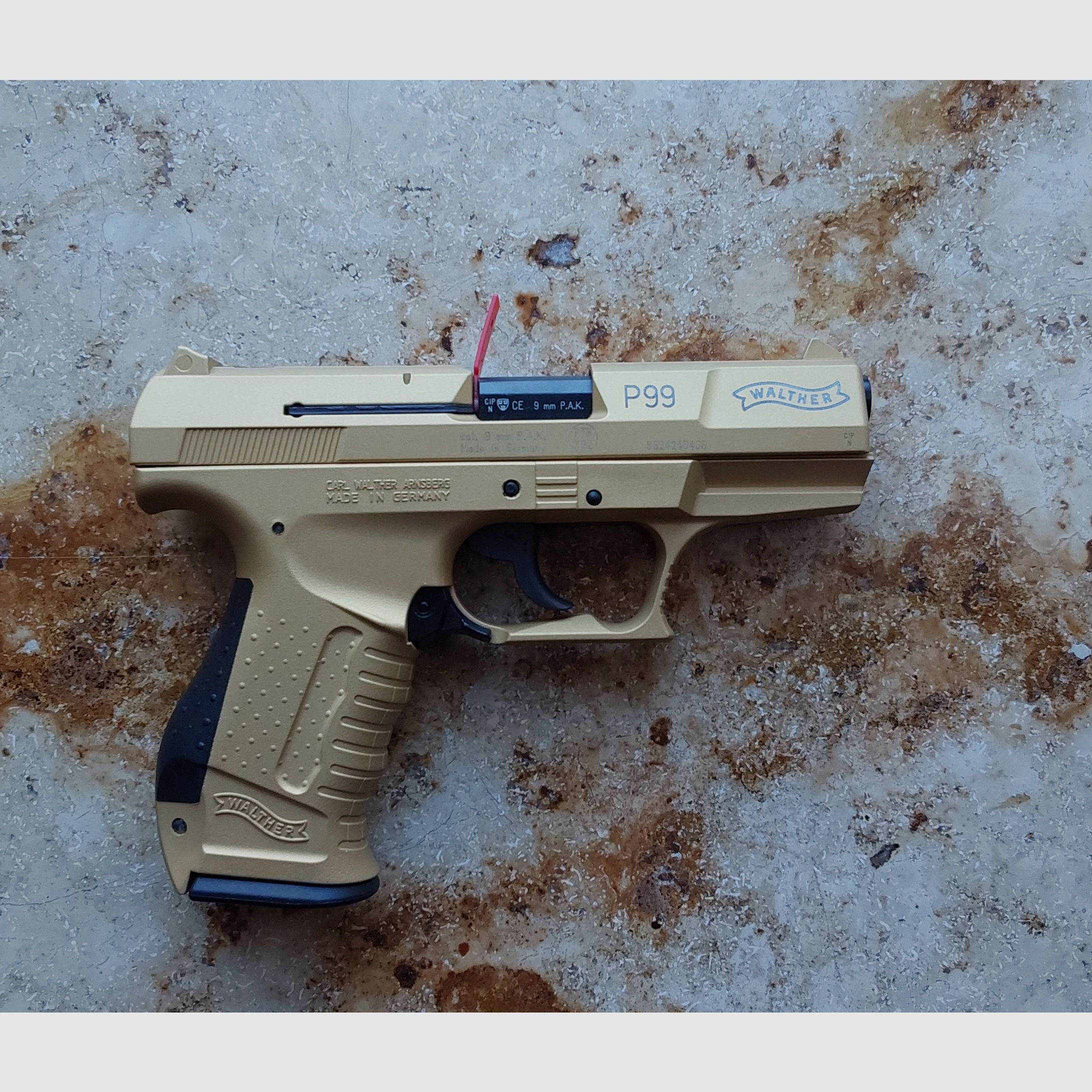 Walther P99 Glacier Gold Edition 9mm Pak