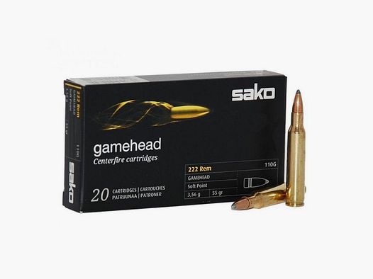 Sako .222 Rem Mag Gamehead, 55 gr.