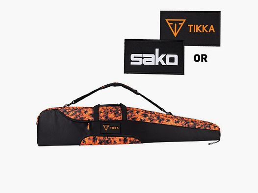 TIKKA Futteral f. Langwaffe Cordura schwarz/orange 130cm mit Seitentasche