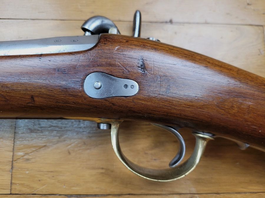 Sehr schöner Gendarmeriemusketon Modell 1842 (und nicht T oder Tbis) – Selten im Originalzustand als Modell 1842 – Königliche Manufaktur von Tulle 1846 – Homogen – Emblem – TBE+, Bild 25 von 30