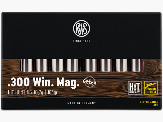 .300 Win Mag Kurzgewehr HIT 10,7g / 165grs