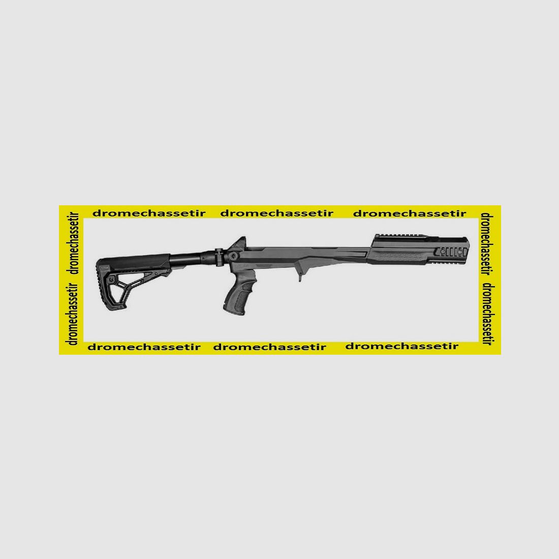 Crosse Tactique Fab Defense pour SKS, pliante avec garde main picatinny, noir, image 2 sur 2