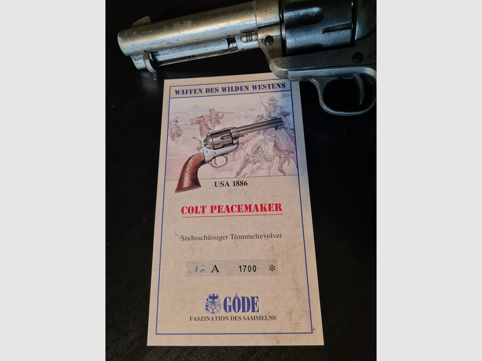COLT PEACEMAKER Revolver Deko GODE