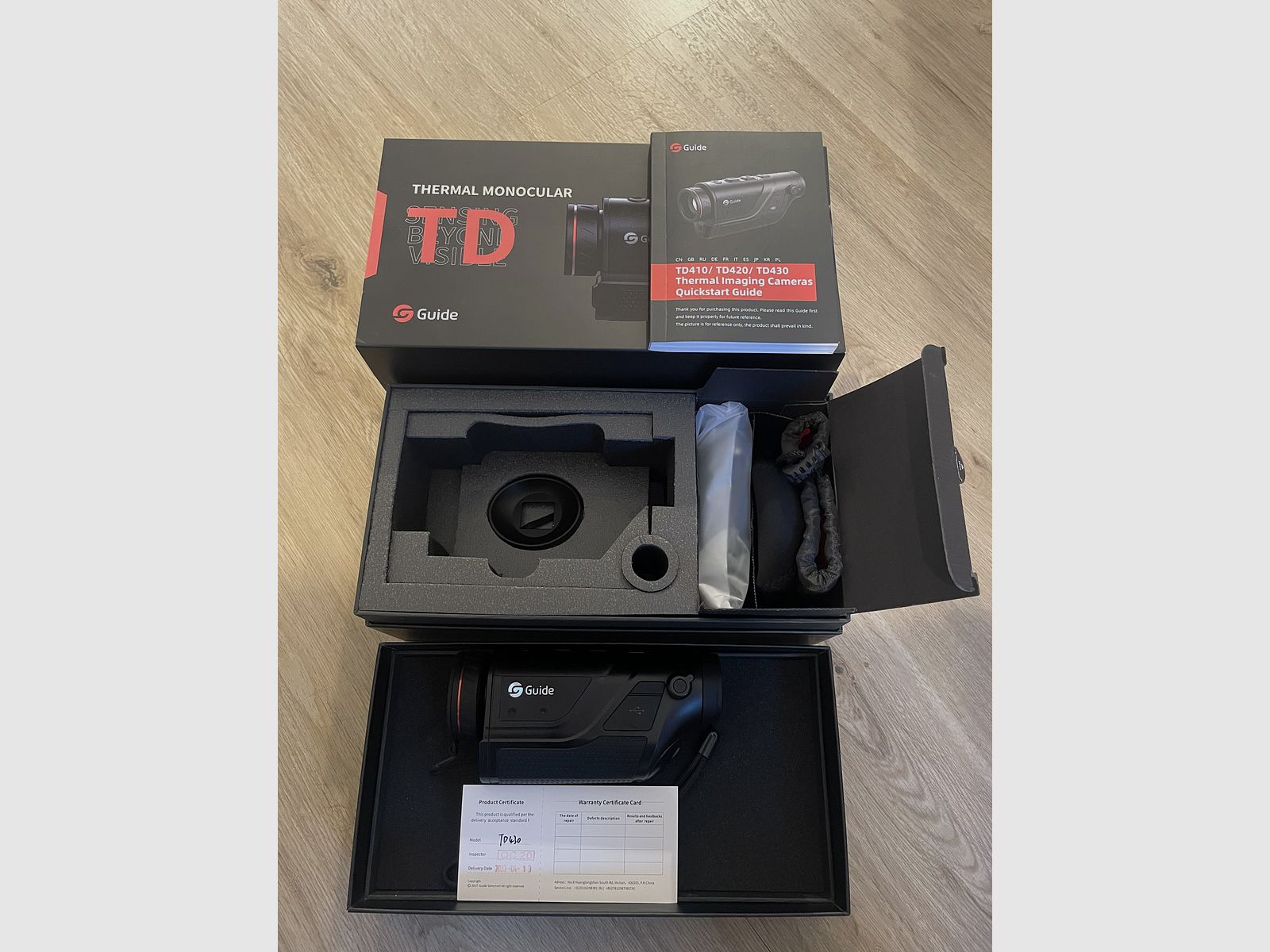 Warmtebeeldcamera Gids TD 430 Handapparaat