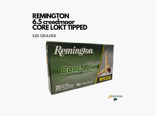 Patrone REMINGTON 6.5 CREEDMOOR CORE LOKT TIPPED 129GR