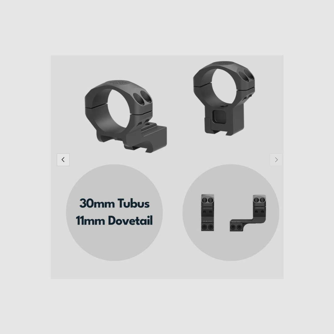 Vector Optics Cantilever Montageringe 30mm (h=32mm), für 11 mm Schiene
