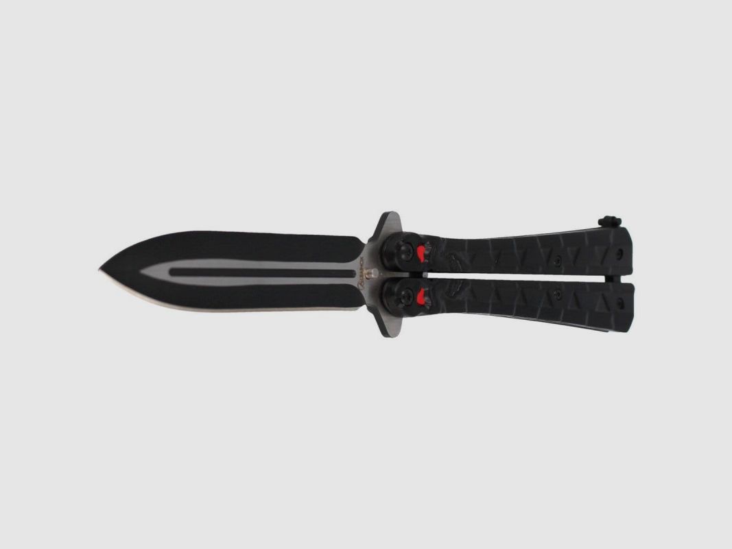 Martinez Albainox Balisong-butterflymes Black Calavera (02097), afbeelding 2 van 5