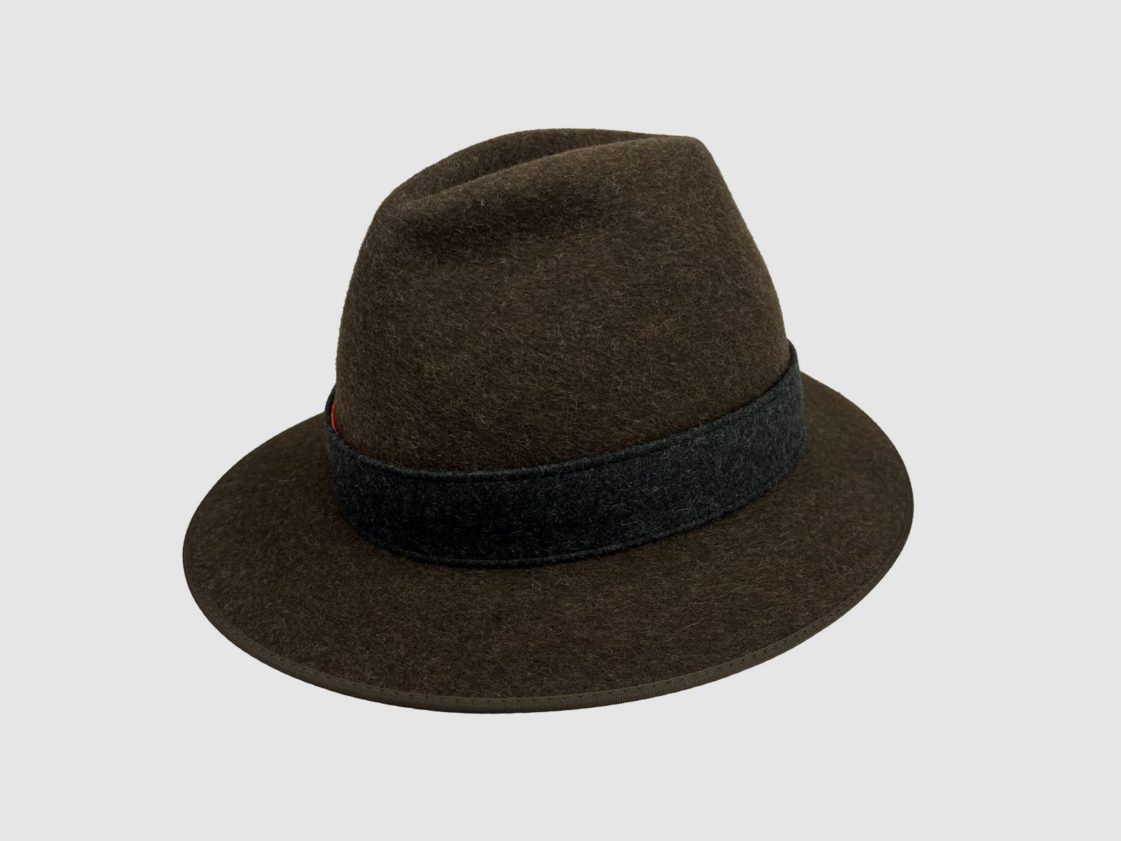 CAPPELLO DI CACCIA Lodenhut Graz Marrone con Nastro di Avviso