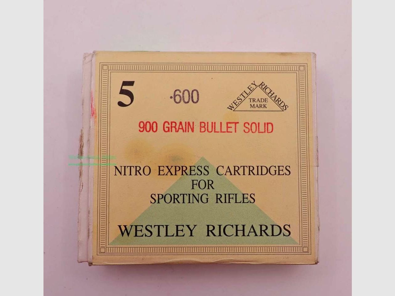 Westley - Richards - England rifle cartridges .600 N.E.