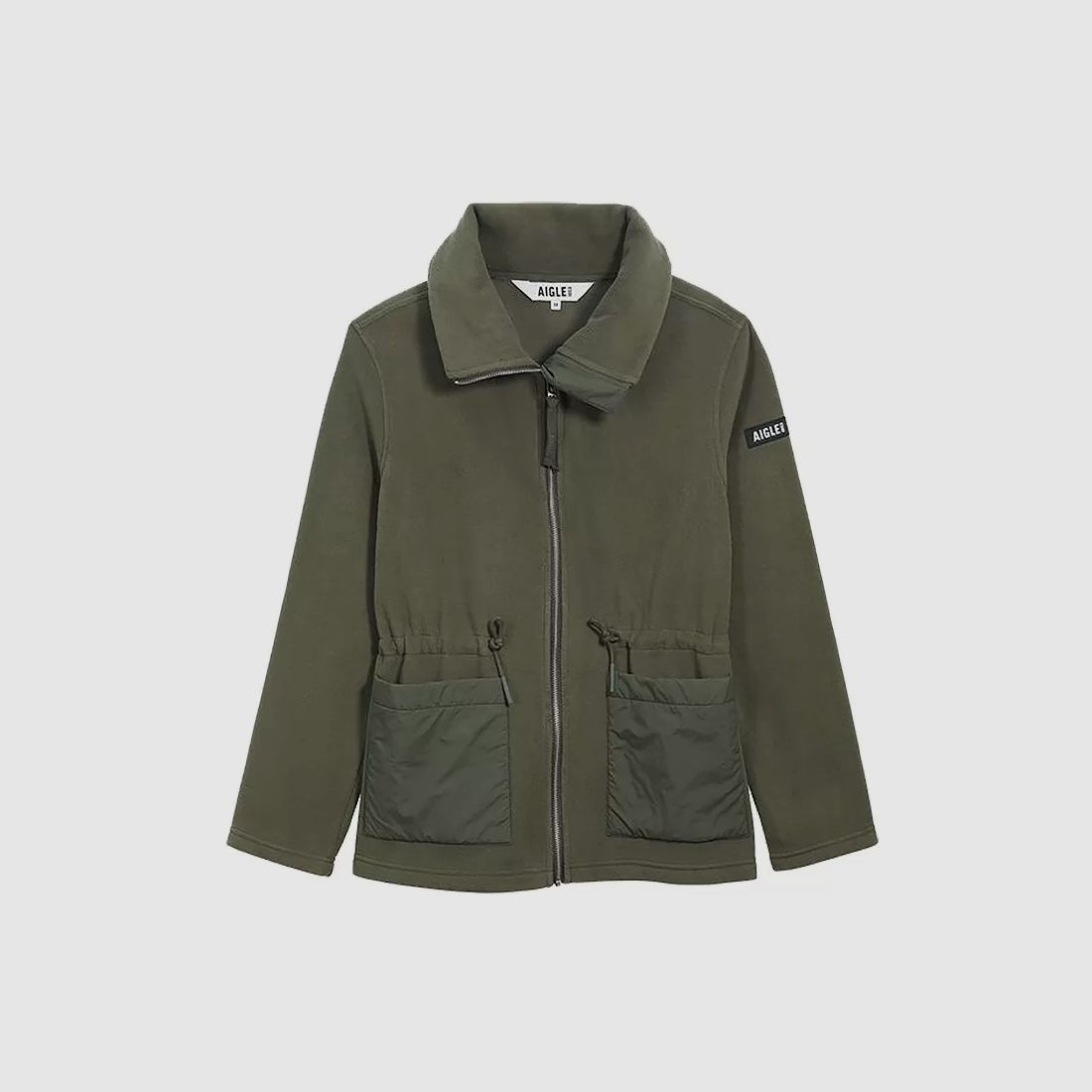 Chaqueta Forro Polar Aigle Bimaterial Verde, imagen 7 de 7