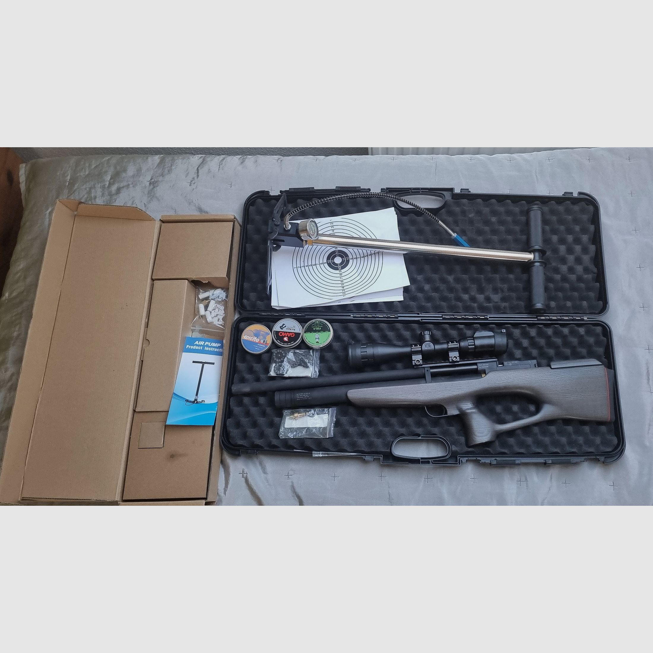 Reserved Zbroia Kozak air rifle Bullpup with 4 magazines, pump, etc.