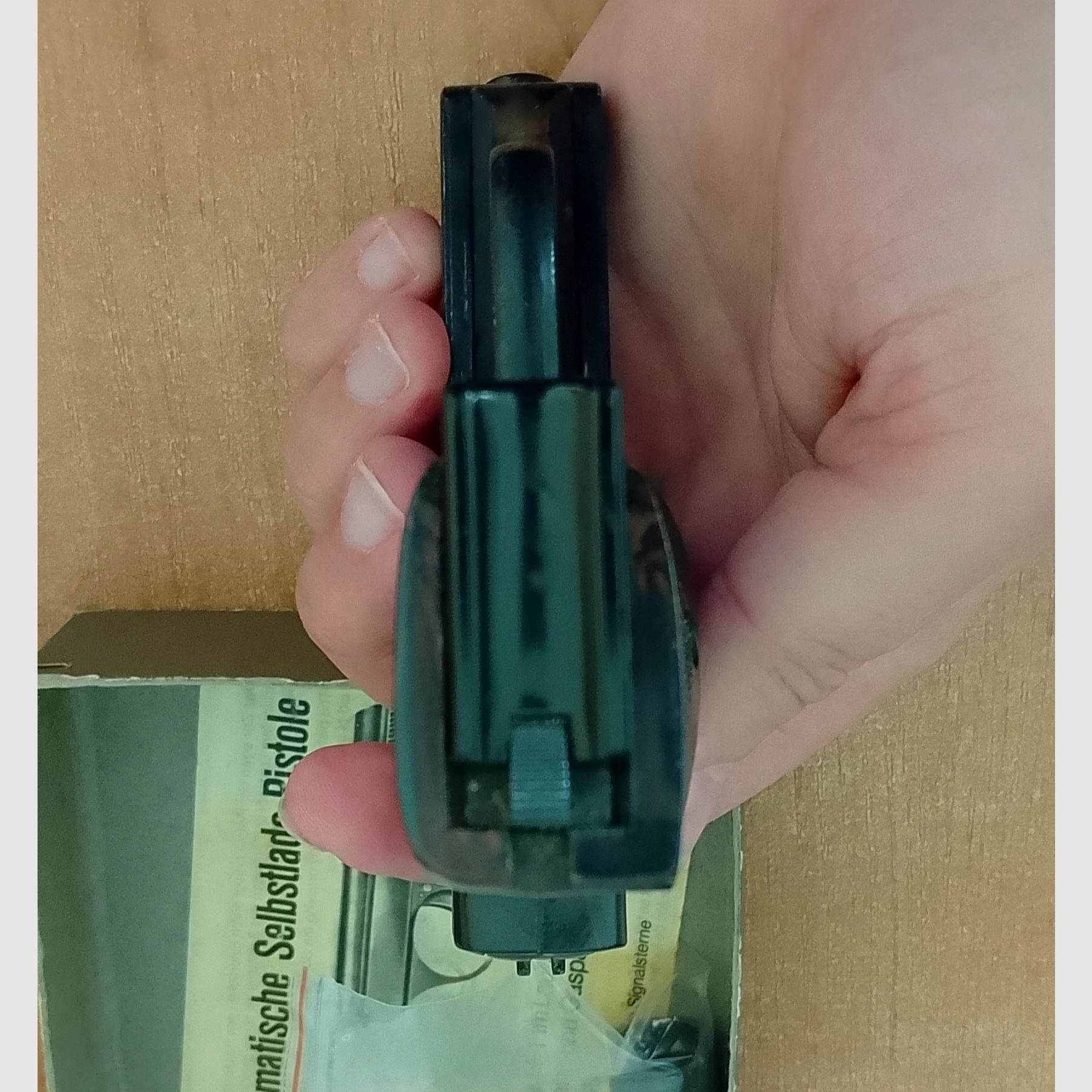 Erstes PTB! ME 8 Combat in 8 mm Knall im PTB 176 mit Verpackung!