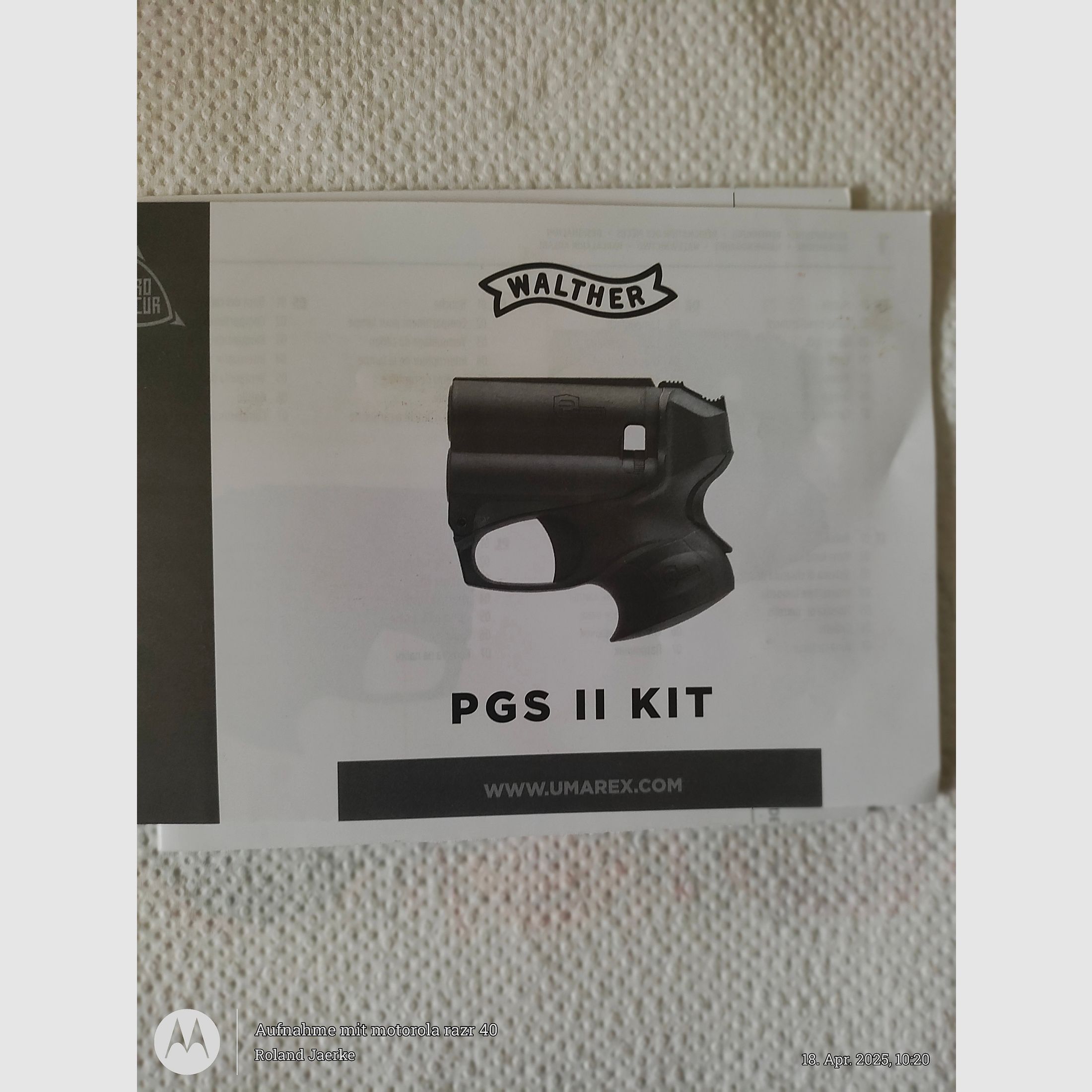 Tierabwehr Pistole, Pfefferspray mit Licht, Personal Guard System 2, neu, ovp, inkl.  Zweiter Pfefferkartusche 
