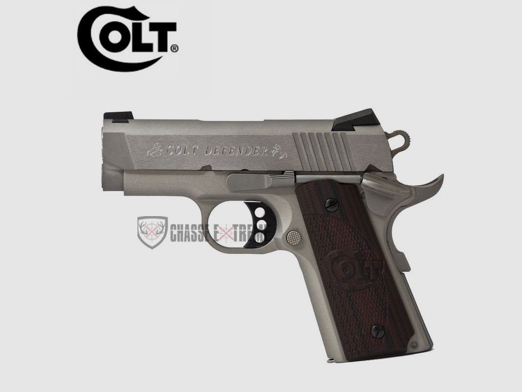 Pistolet COLT Defender 3" Cal 45 Acp Anodize Stainless