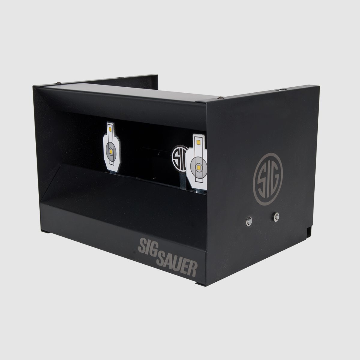 SIG SAUER bullet trap with 2 folding targets - air pressure
