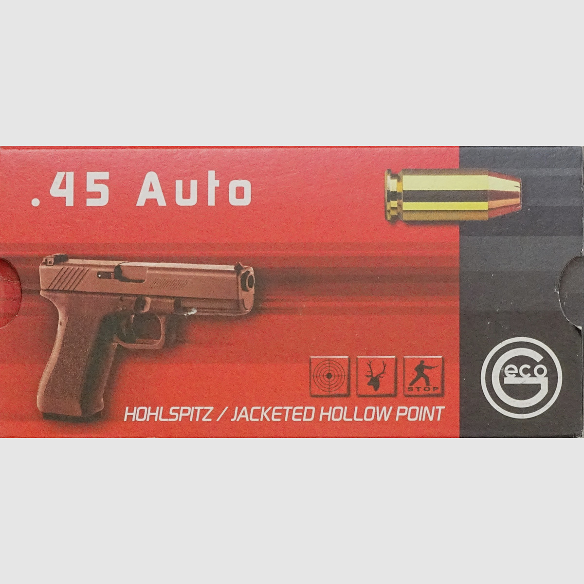 Geco .45Auto JHP 230grs - 1000 colpi
