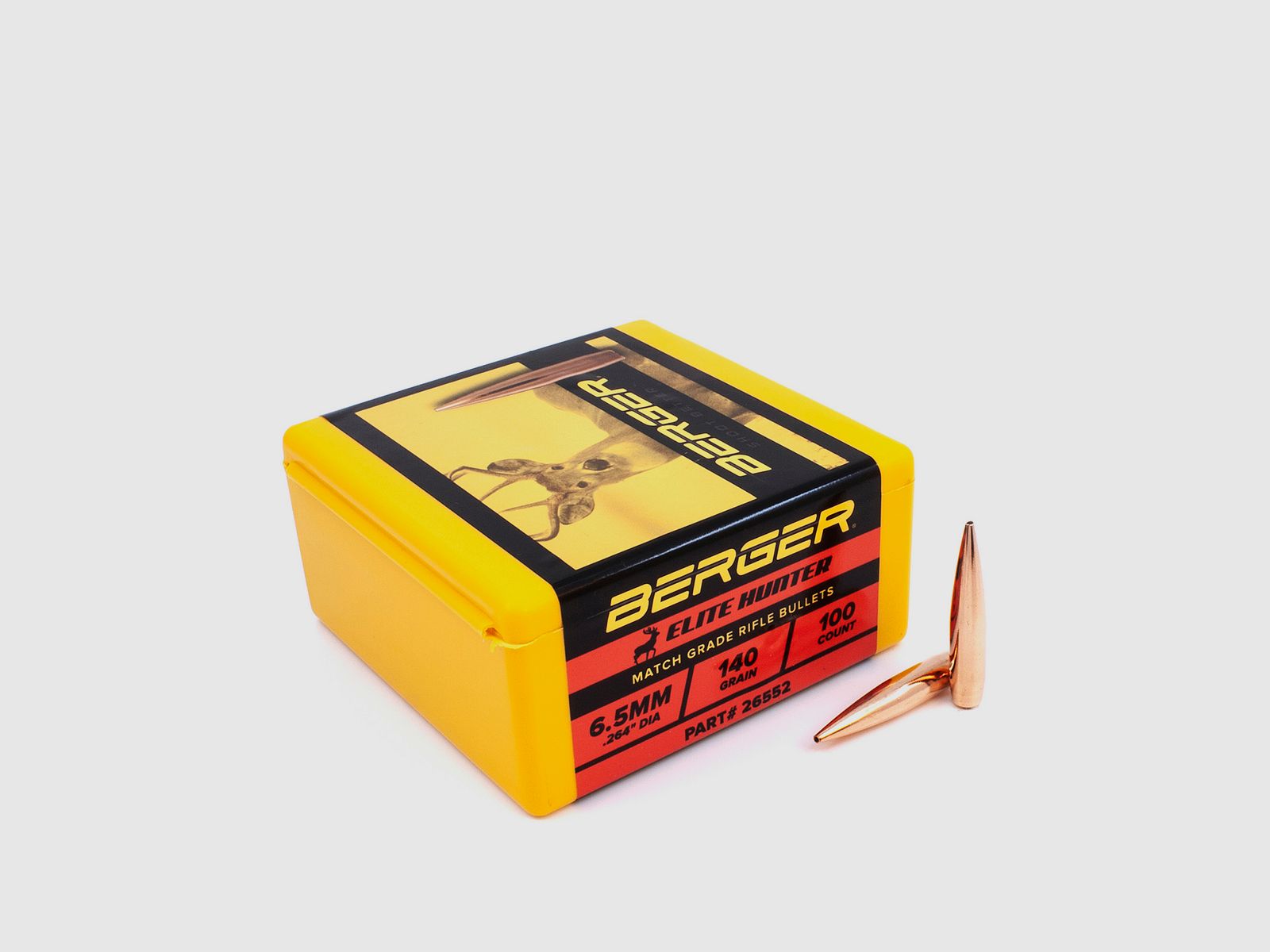 Berger Geschoss 6,5mm/.264 Elite Hunter 140GR 100 Stück