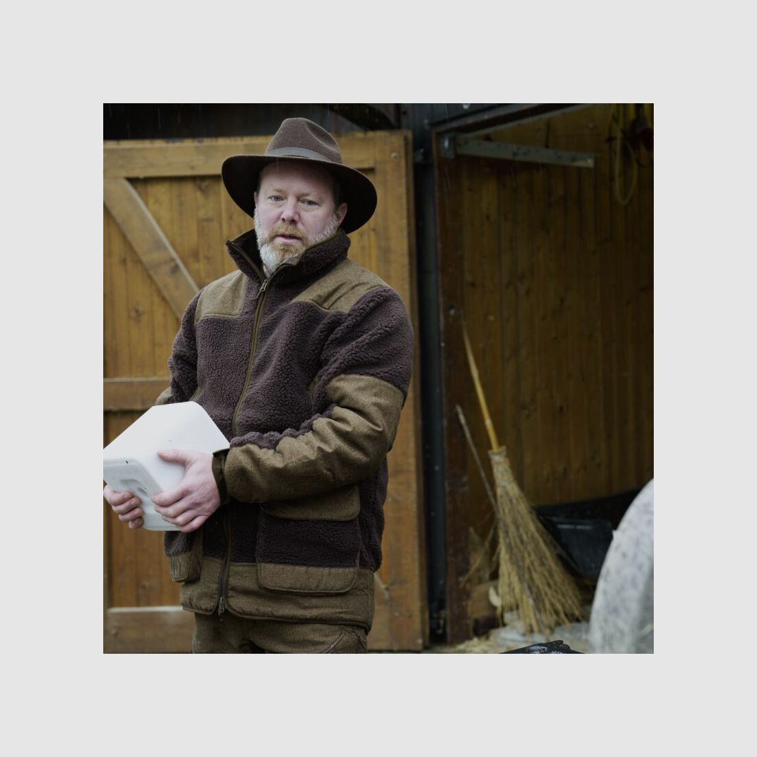 Kurtka polarowa Blaser Sherpa ciemny brąz