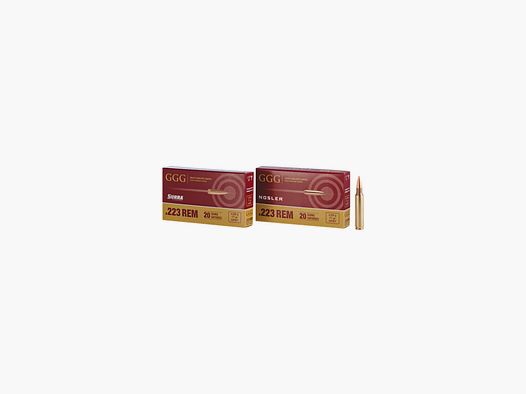 GGG .223Rem. HPBT GPX14 ammunition, 4.99 g/77 gr