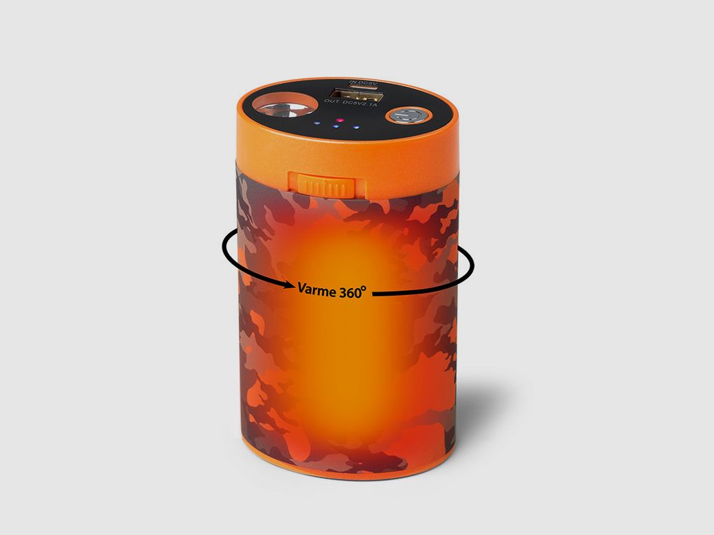 Nordic Heat scaldamani/power bank 10000 mAh nero, immagine 2 di 4