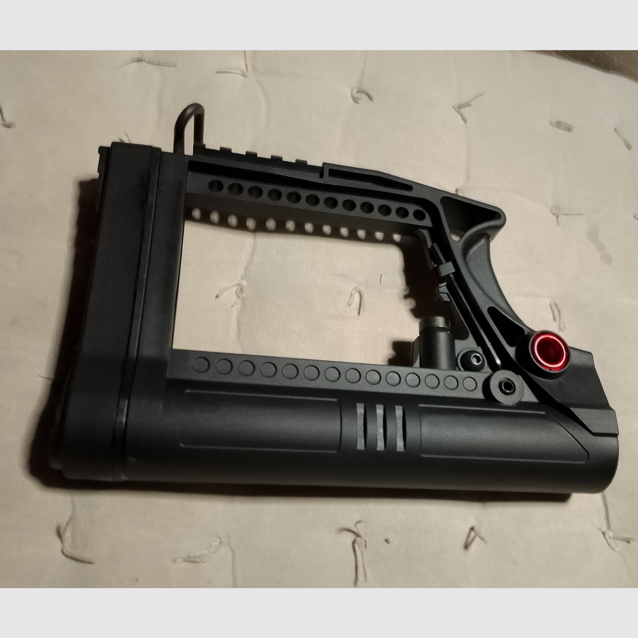 Schulterstütze Schaft AR-15 System Schubschaft verstellbar Schulterstütze Picantinny Schiene inbusschlüssel integriert 