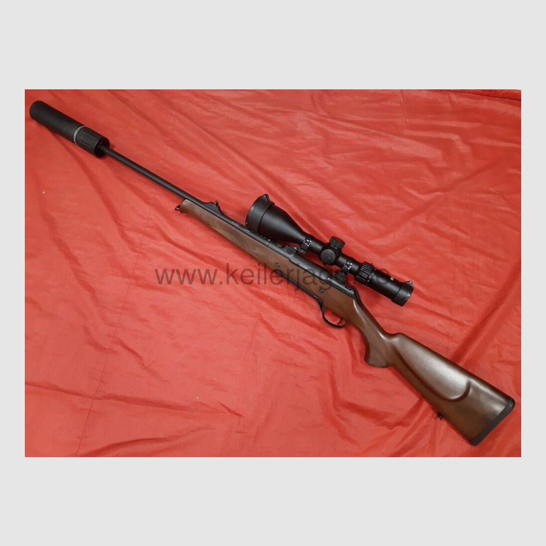 Haenel Jaeger 10 Holzschaft Kal.308 Win + 3-12x56 AKAH-ZFR + Haenel JGR SD