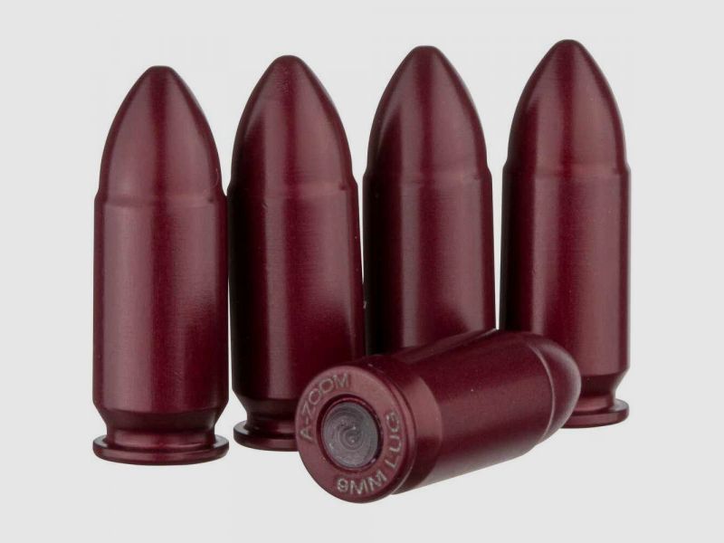 A-ZOOM CARTUCCIA PUFFER 9MM LUGER - ALLUMINIO ROSSO