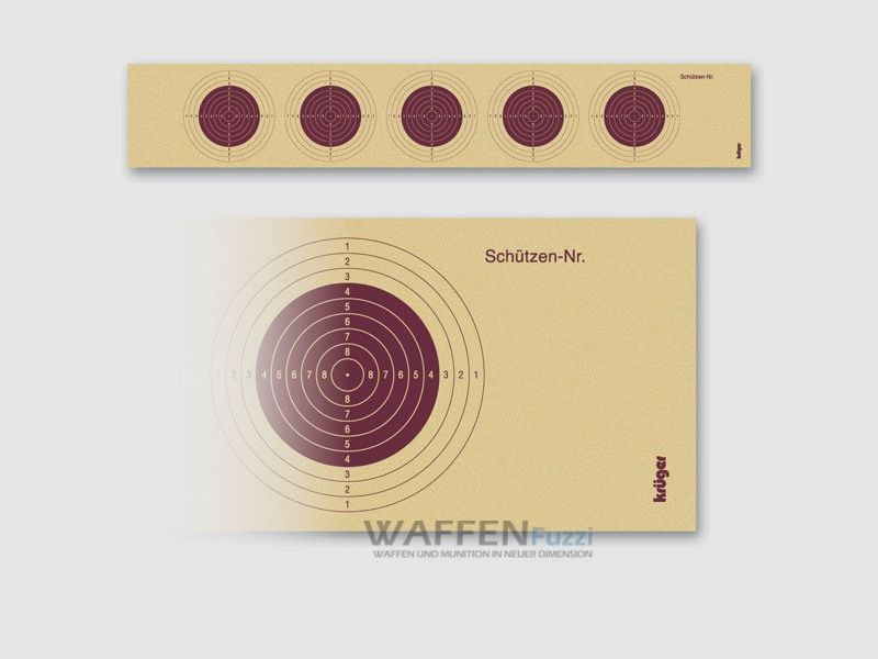 LG-Scheibenstreifen mit 5 Scheibenbildern rot 31x5,2cm 100 STK.