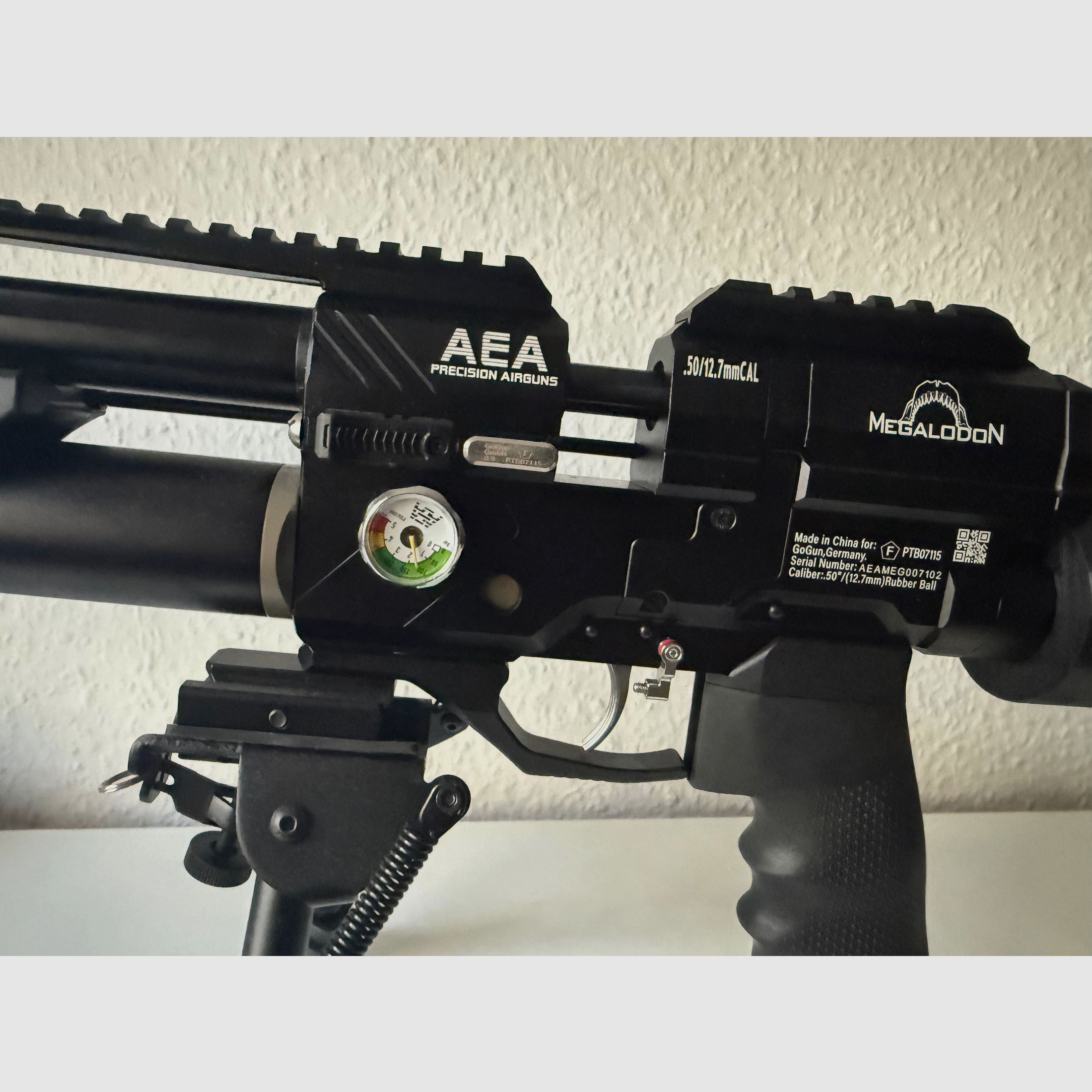 AEA Airgun Megalodon Cal. 5,0. 12,7mm Ware neuwertig Mit viel Zubehör 