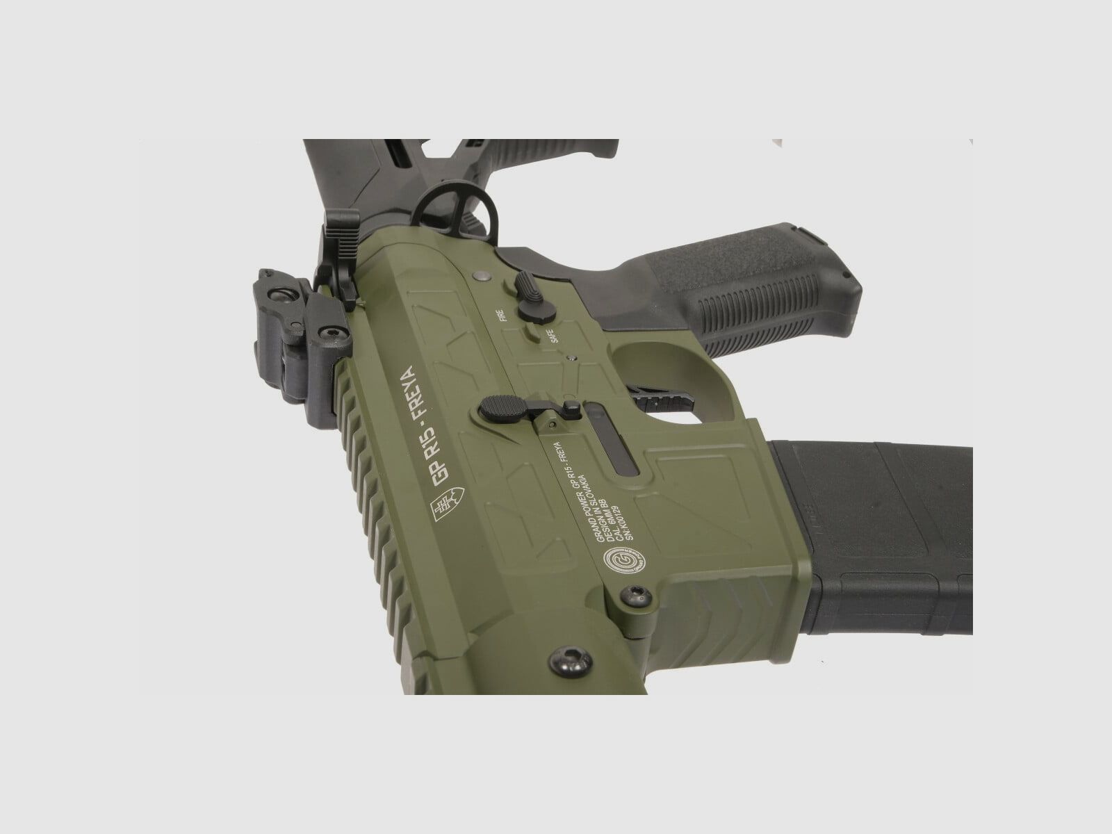 GP R15 FREYA Skeleton 13" gen.2 Mlok FREYA ALPHA Oliv S-AEG Frei ab 18 Jahren | Delta Armory