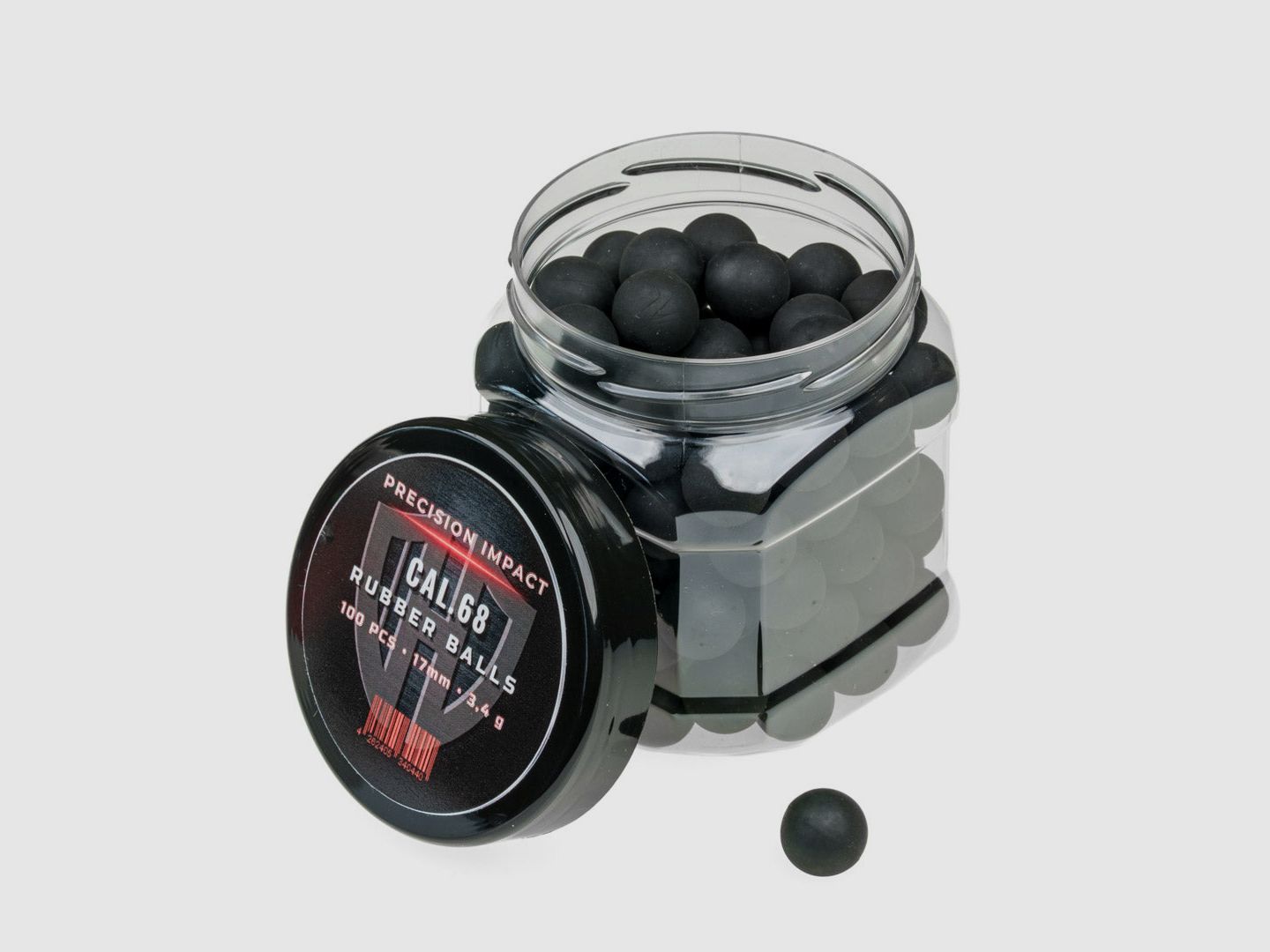 100x RUBBER BALLS CAL.68 | PRECISION IMPACT | HDS68 TS68 | Pistelle X-68 | HDX68 | HDR68 TR68 | 3,4g