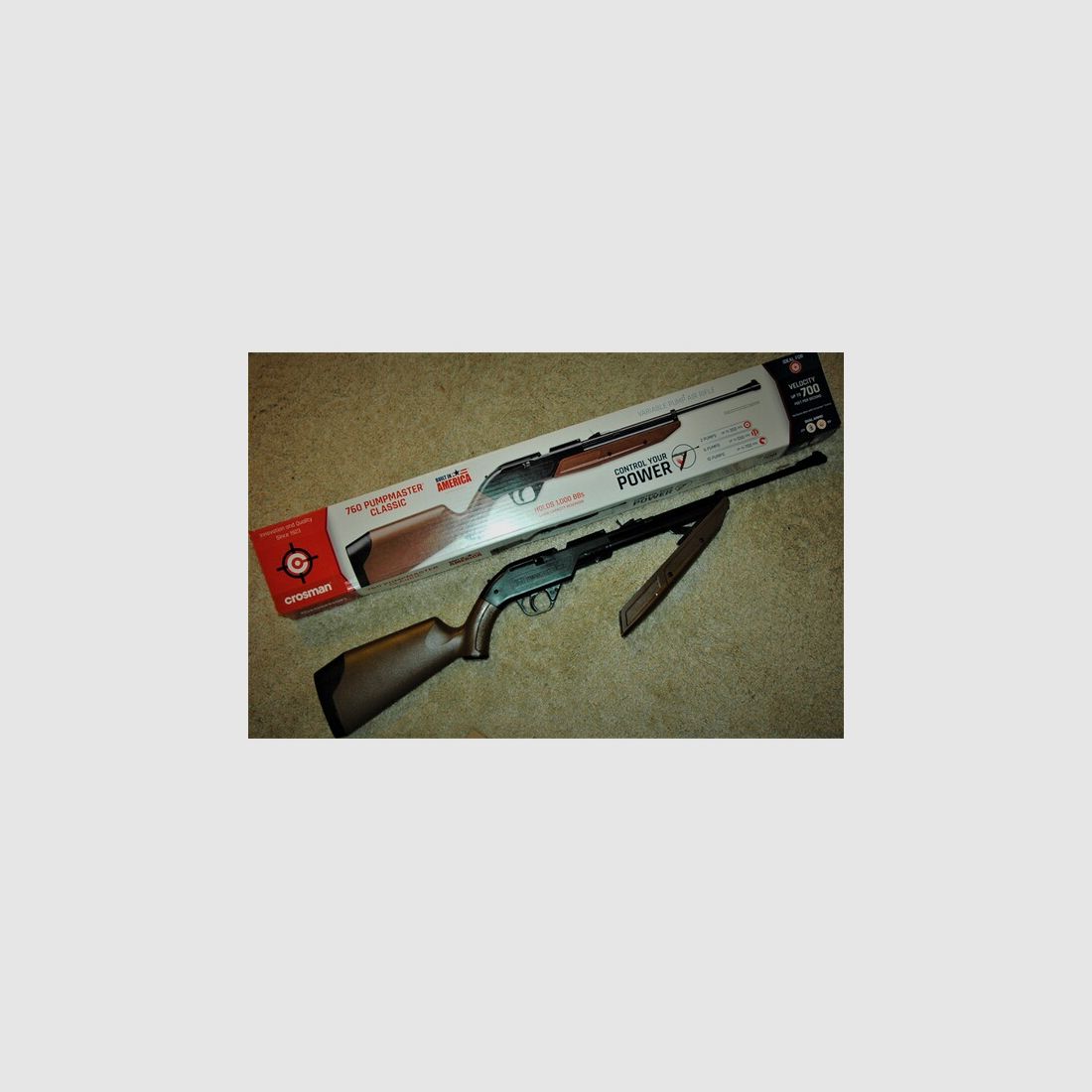 Crosman Pumpmaster 760 - Kal. 4,5 mm BB und Diabolo, Pneumatik , Mehrlader - NEU