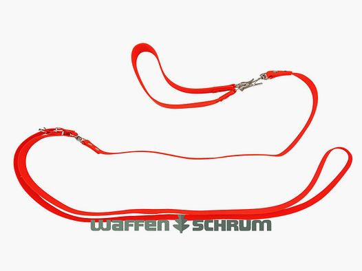 AKAH BioThane Umhängeleine mit Hals  / verstellbar von 1,20m auf 2,05m / Breite: 17mm