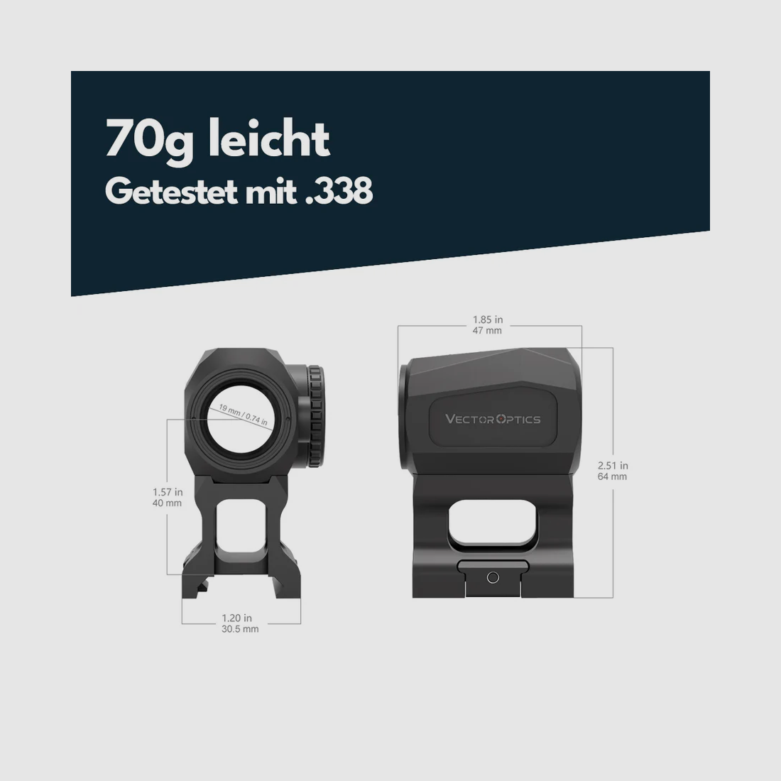 Vector Optics SCRD-69 Scrapper Nano 1x20, imagen 3 de 4