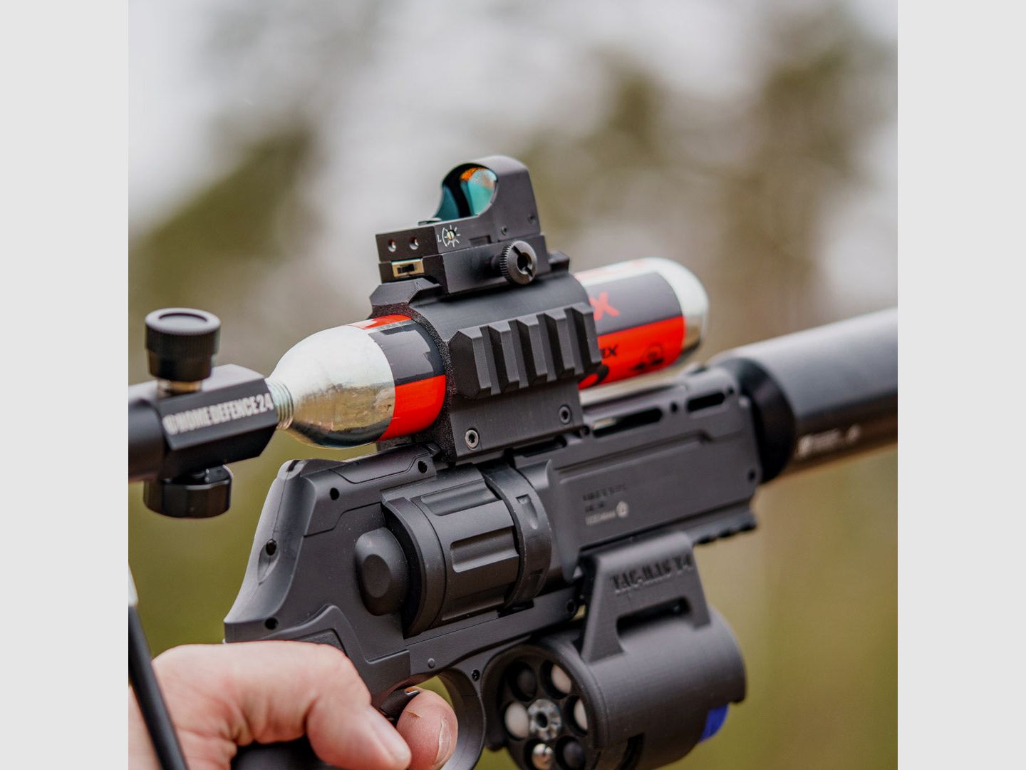 BOTTLE CLAMP | 3x Picatinny Schiene | HDR50 | HDR68 | HDB68 | 88g Kapsel