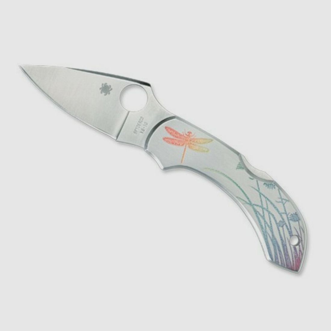 Spyderco Dragonfly Stainless Knife with Smooth ACERO TATOO Handle, image 1 of 3
