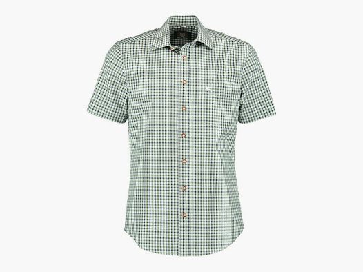 JAGDHEMD KURZARM SLIM FIT DUNKELGRÜN