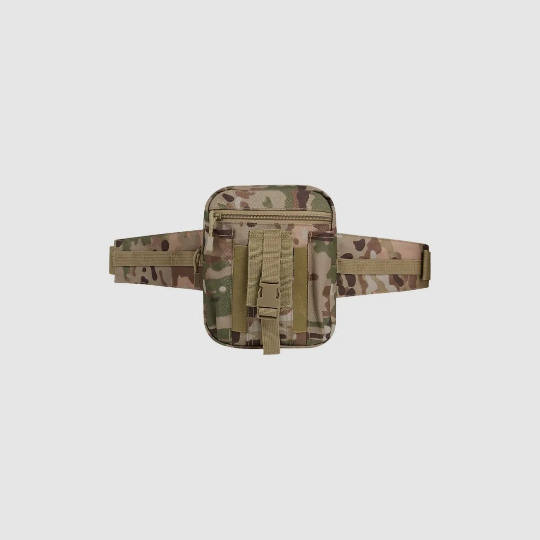 Brandit Taillengürtel "Allround" mit Tasche + Flaschenhalter - Tactical Camouflage