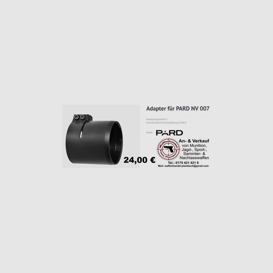 PARD Standard-Adapter für NV007 und NV007A Adaptergröße 45mm