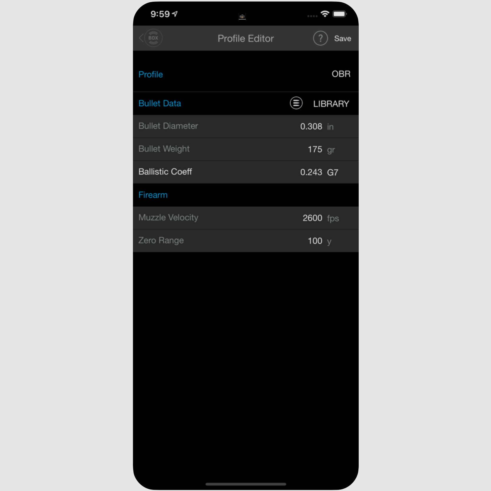 SIG BDX-Ballistic App, afbeelding 5 van 9